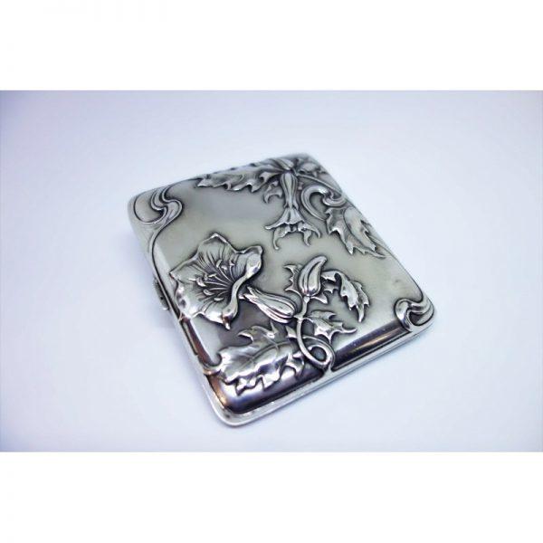 box cigarettes art nouveau en argent