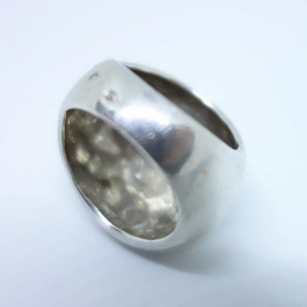 bague argent escargot