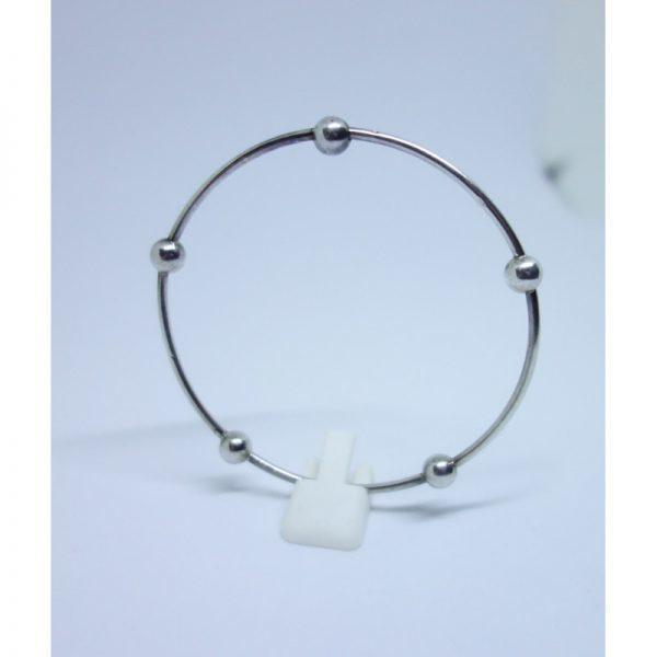 bracelet argent avec boules