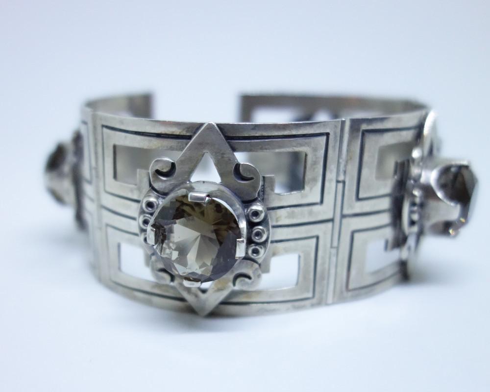 ② Mexique : Magnifique bracelet en argent massif — Bijoux anciens — 2ememain