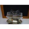 coupelle cristal et argent