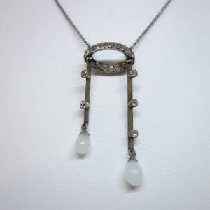 collier argent façon négligé