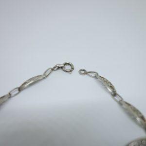 bracelet argent maille olive