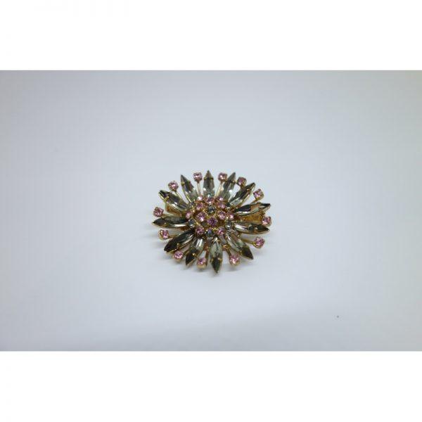 broche strass ancienne