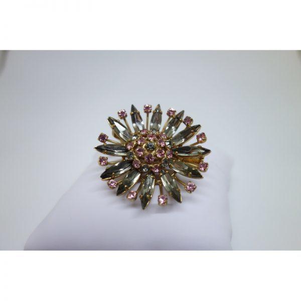 broche strass ancienne