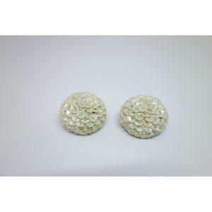 boucles d'oreilles anciennes avec paillettes