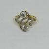 Bague Toi et Moi diamants, Art Nouveau. – Image 2