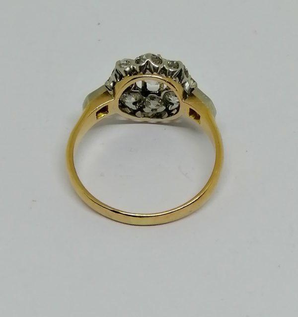 Bague Marguerite en or rose, platine et superbes diamants. – Image 4