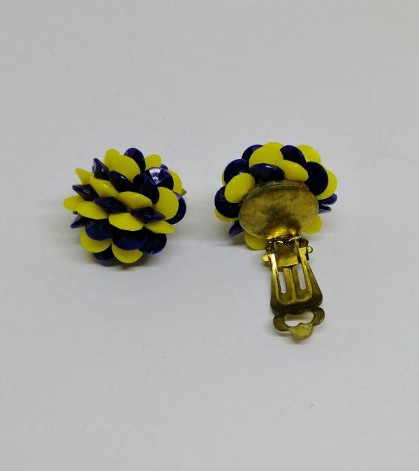 boucles d'oreilles clip bicolore 1920-30