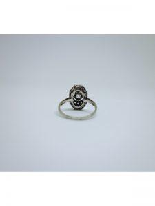 bague or gris art déco