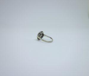 bague or gris et platine art déco