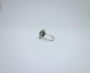 bague or gris art déco