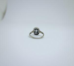 bague or gris et platine art déco