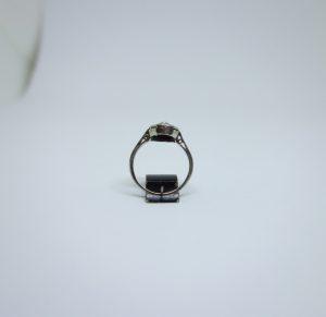 bague or gris art déco