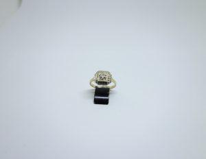 bague or bicolore art déco