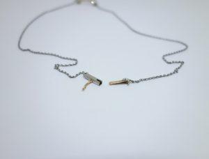 collier art déco avec diamants