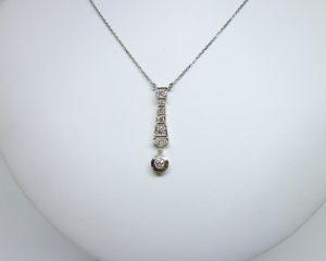collier art déco or et diamants