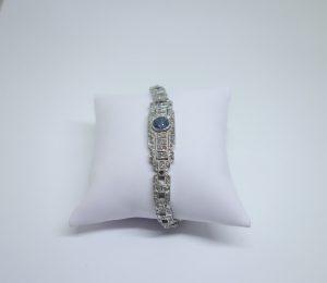 bracelet art déco en platine et diamants