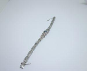 bracelet art déco en platine