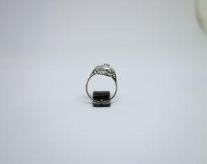 bague art déco or et platine