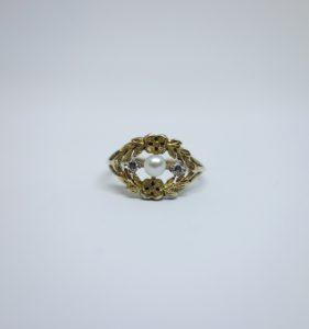 bague or art nouveau