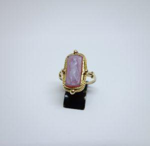 bague camée avec agate