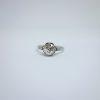 bague platine solitaire