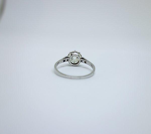 bague solitaire en platine