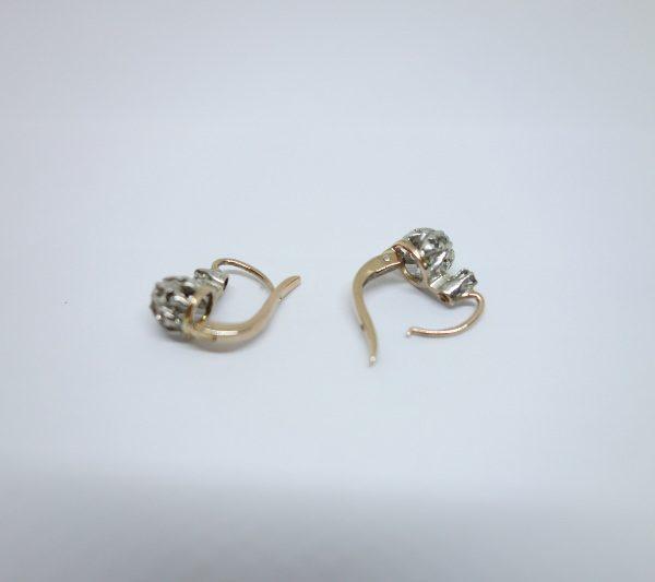 boucles d'oreilles en or et diamants