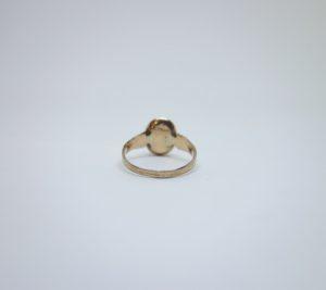 bague or rose avec camée agate