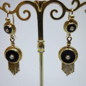 boucles d'oreilles or napoléon III