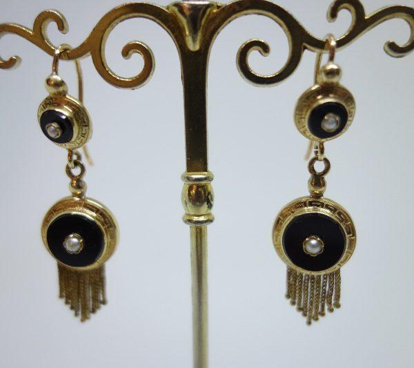 boucles d'oreilles or napoléon III