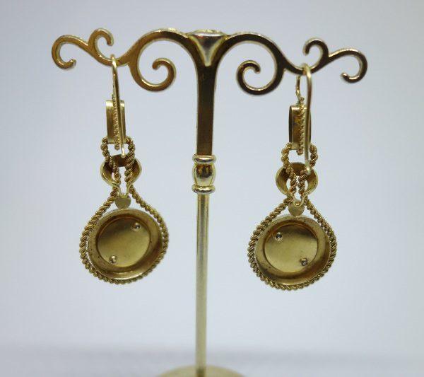 boucles d'oreilles pendantes or