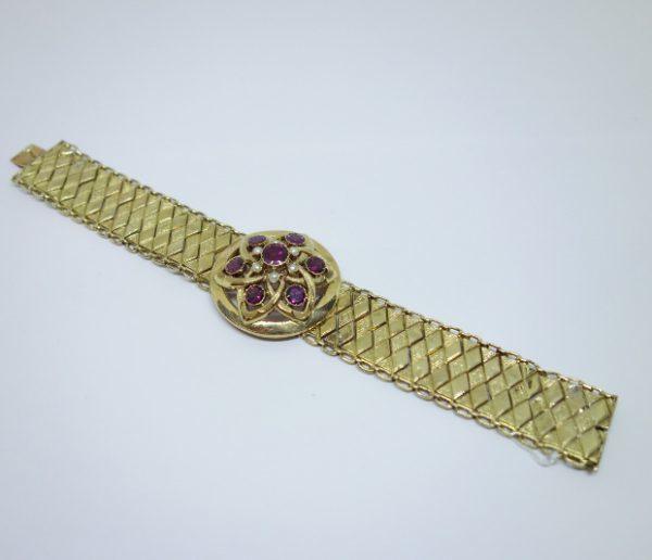 bracelet or et grenats napoléon III