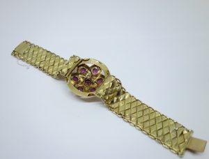 bracelet or et grenats napoléon III