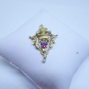 pendentif or napoléon III