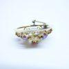 broche or et grenats
