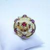 broche or et grenats
