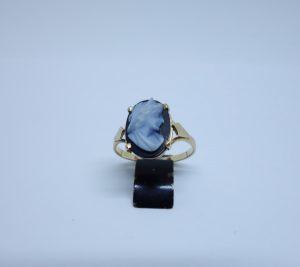 bague or camée agate