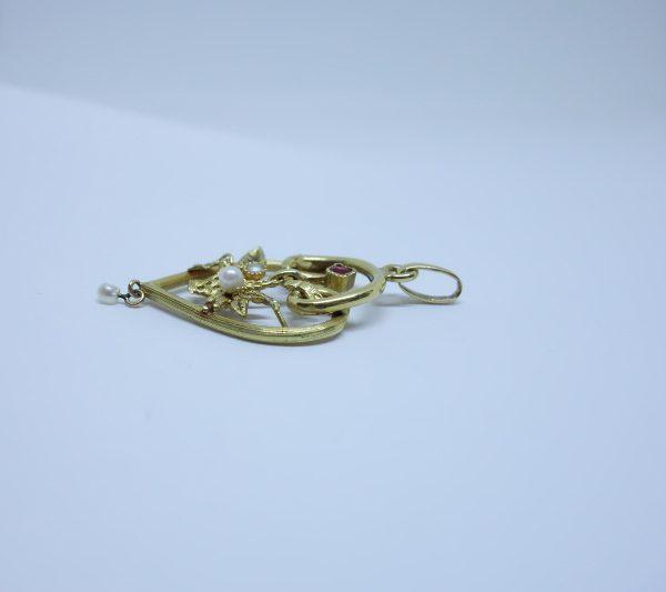 pendentif or art nouveau