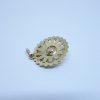 pendentif or rose et perle de culture