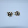 boucles d'oreille or bicolore