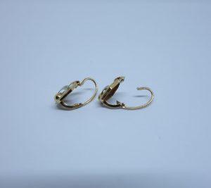 boucles d'oreilles or bicolore