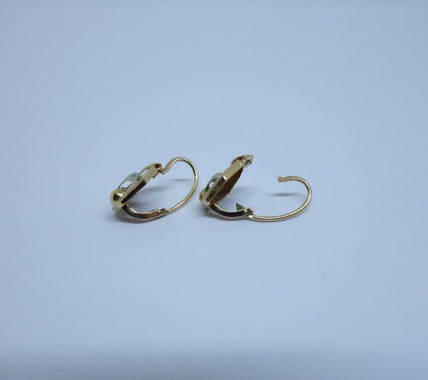 boucles d'oreilles or bicolore