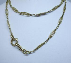 chaîne de montre femme or