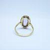 bague or et améthyste sertie clos