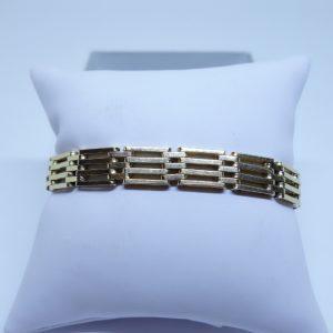 bracelet or maillon grille