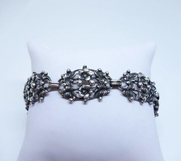 bracelet argent époque art nouveau