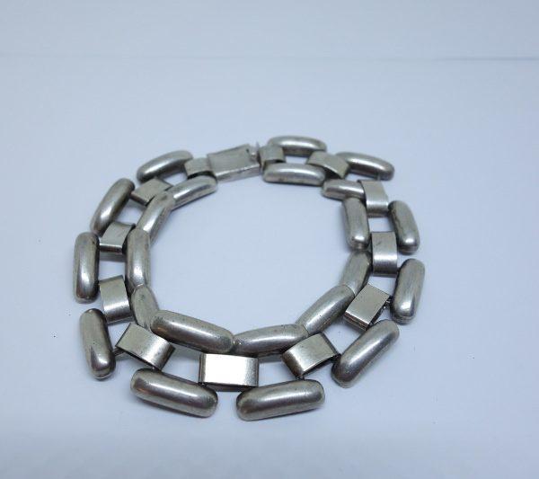 bracelet argent art déco