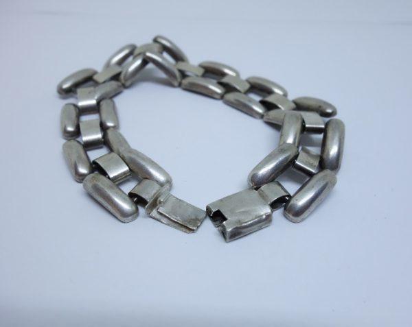 bracelet argent art déco